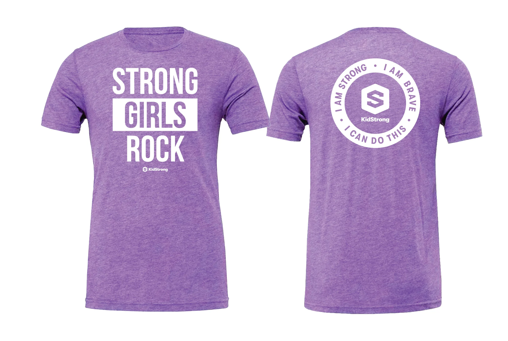 Purple Strong Girls Rock Tee - Image 3