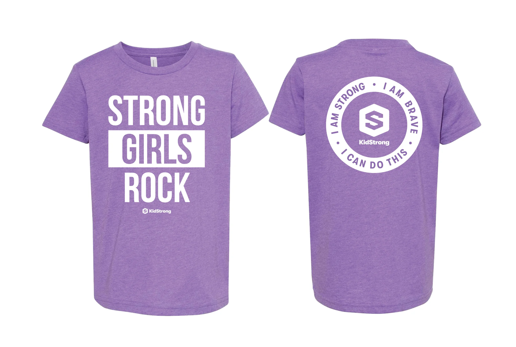 Purple Strong Girls Rock Tee - Image 4